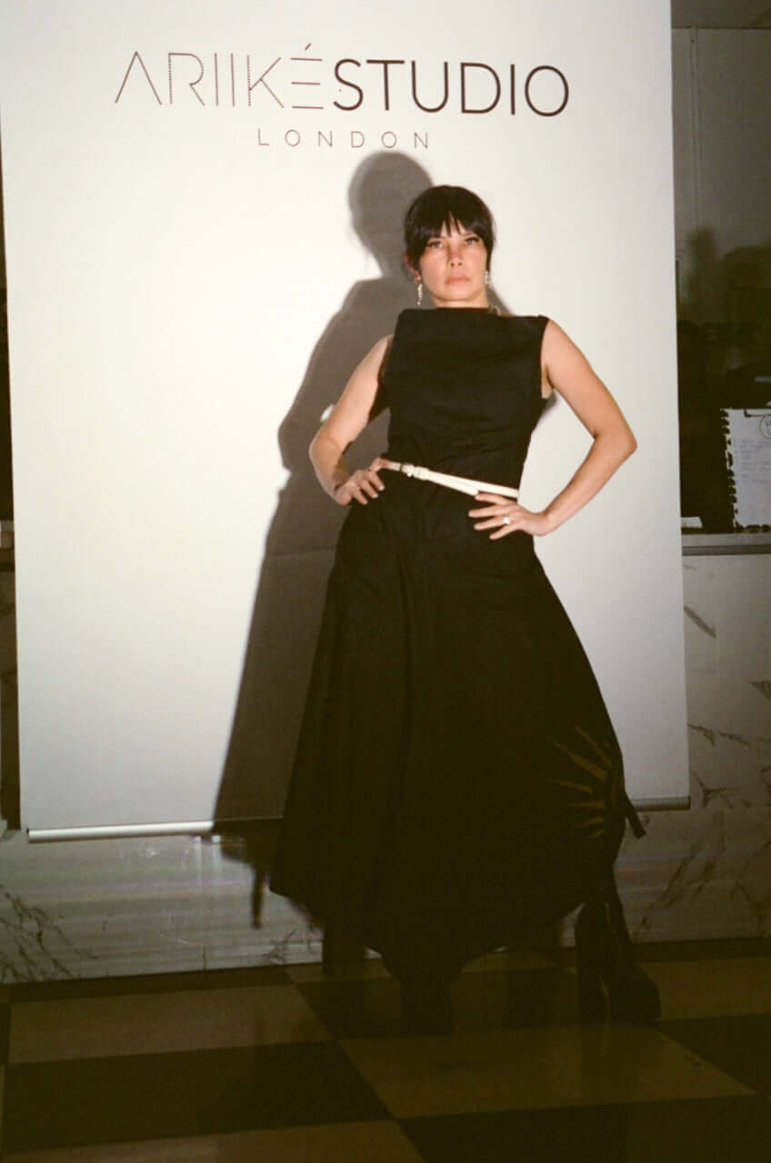 Asymmetrical Hand printed dress