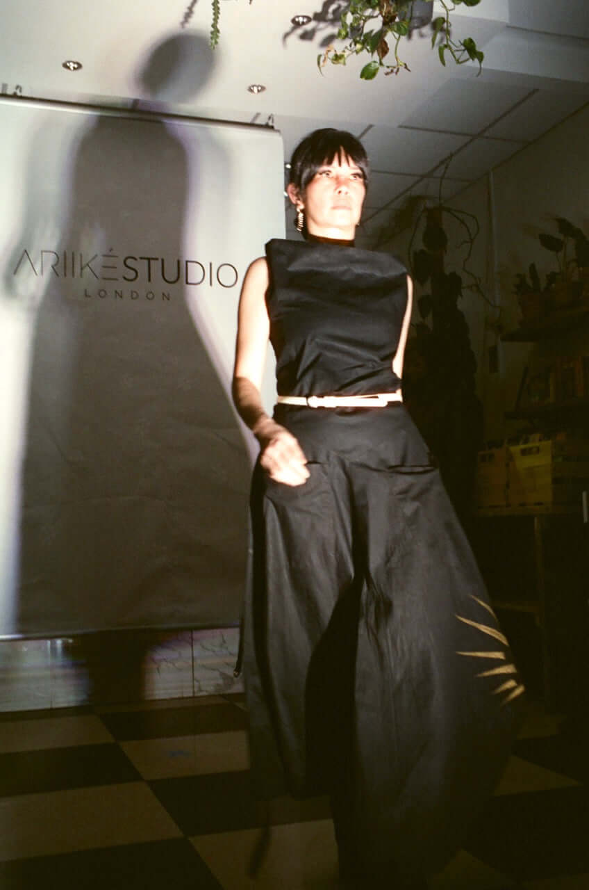 Asymmetrical Hand printed dress