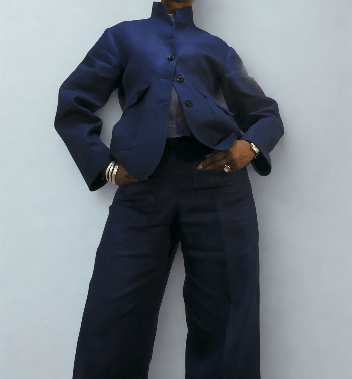 Short Collar Jacket - Ariike Ruban Studio