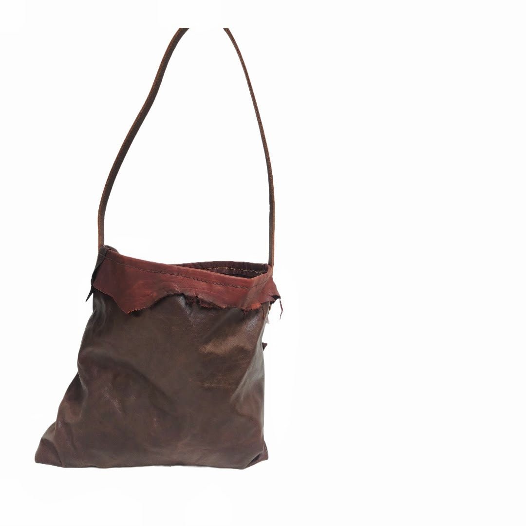 Apo Handmade Fringed Leather Tote Bag - Ariike Ruban Studio
