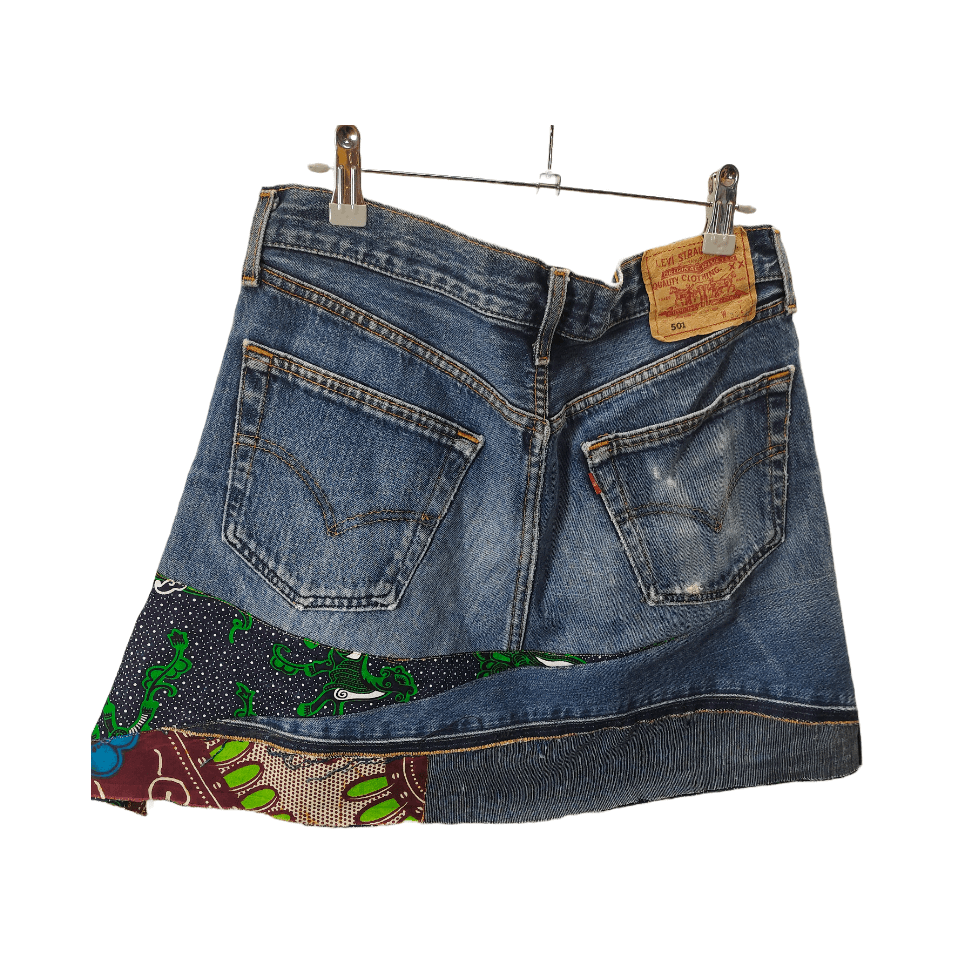 Reworked 501 Short Skirt 33"WAIST