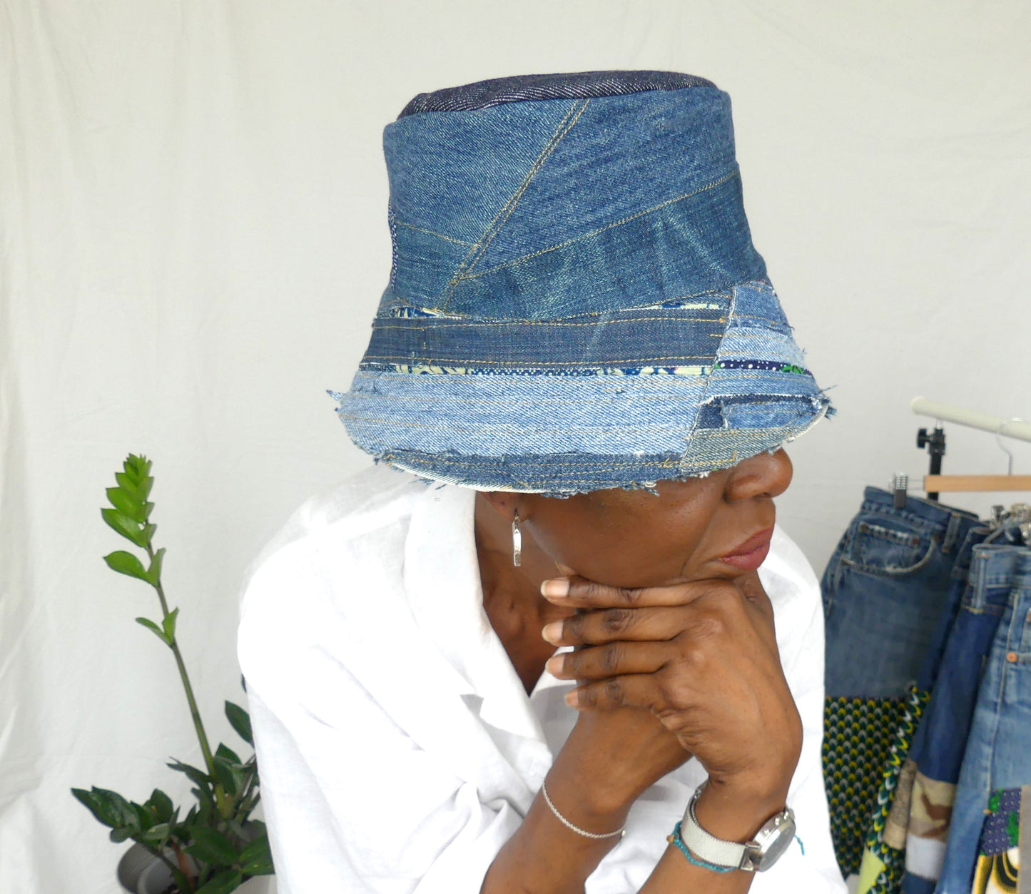 Reworked Jeans Bucket Hat - Ariike Ruban Studio