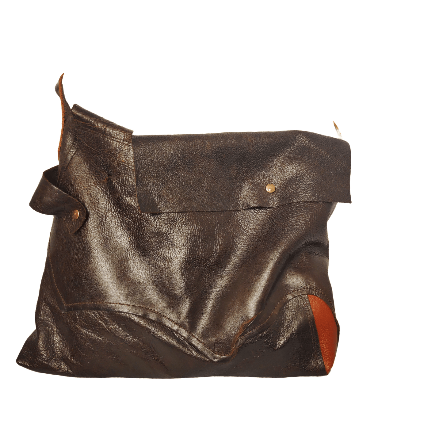 Apo Brown Leather Satchel - Ariike Ruban Studio