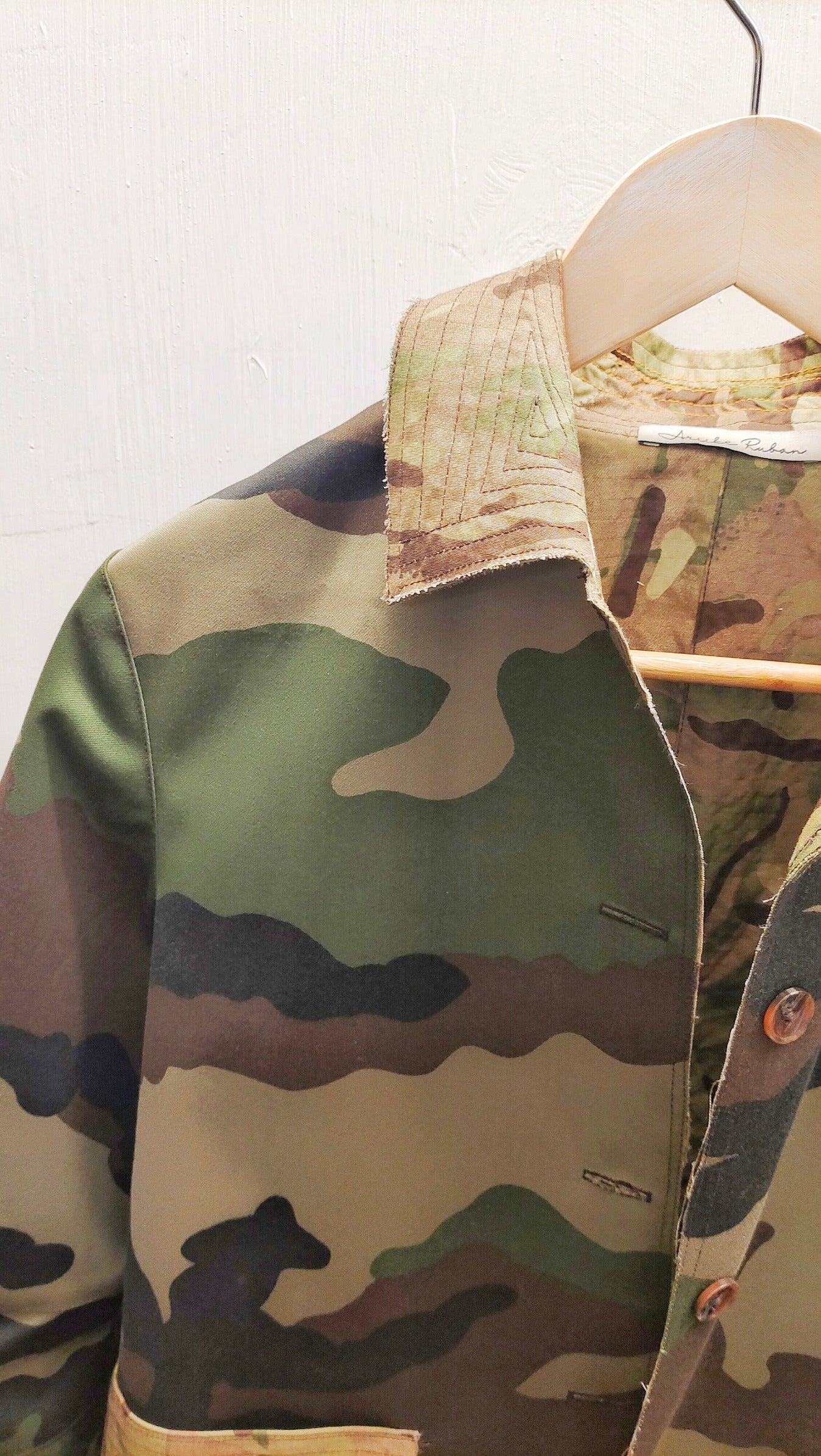 Eko Lined Camo Coat handmade from locally sourced premium deadstock camo fabric