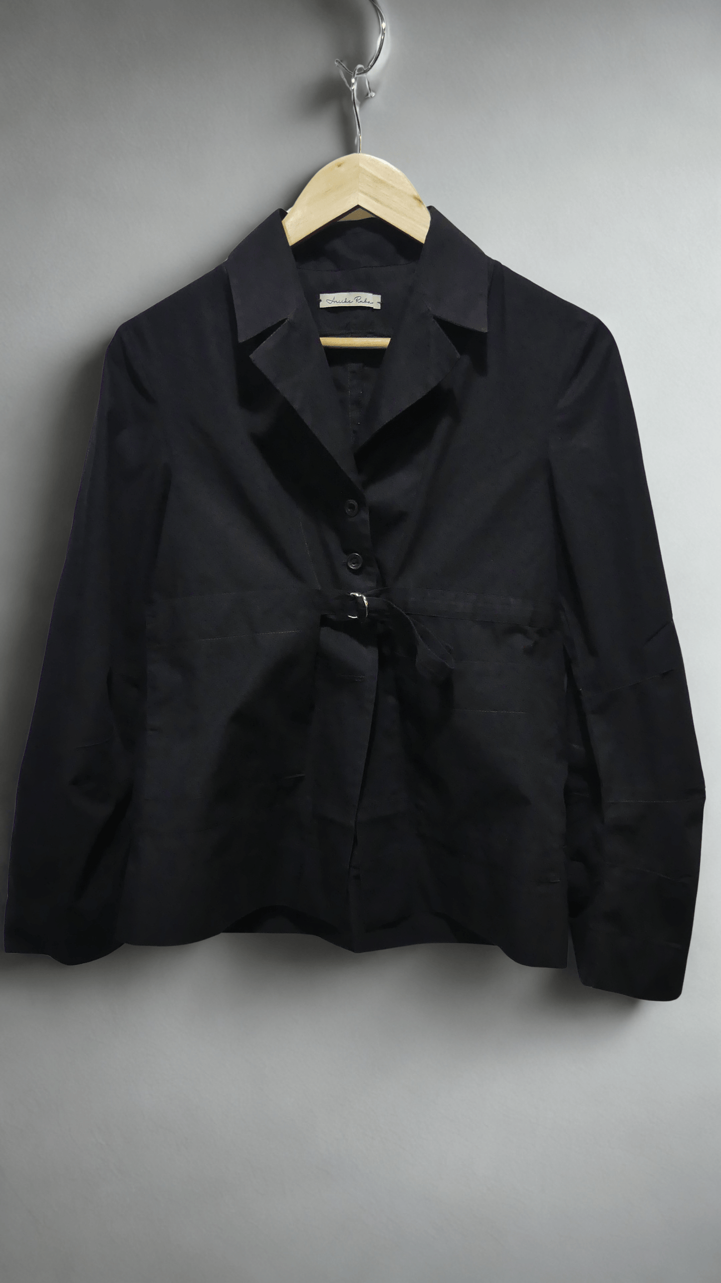 Strapped Easy Jacket — Black - Ariike Ruban Studio