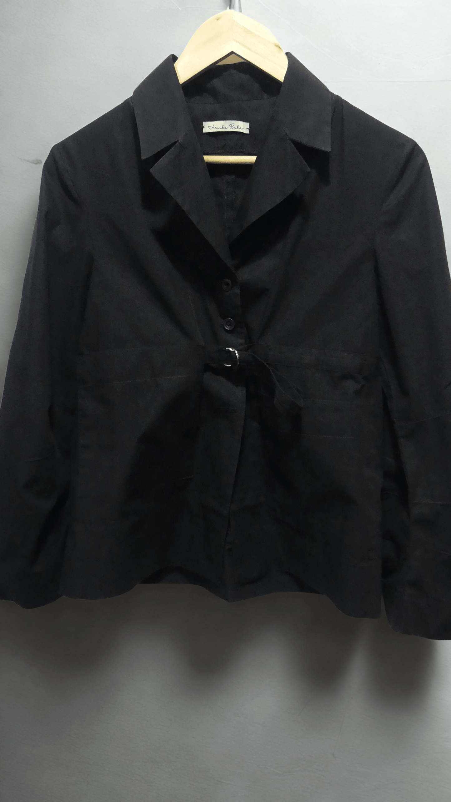 Strapped Easy Jacket — Black - Ariike Ruban Studio