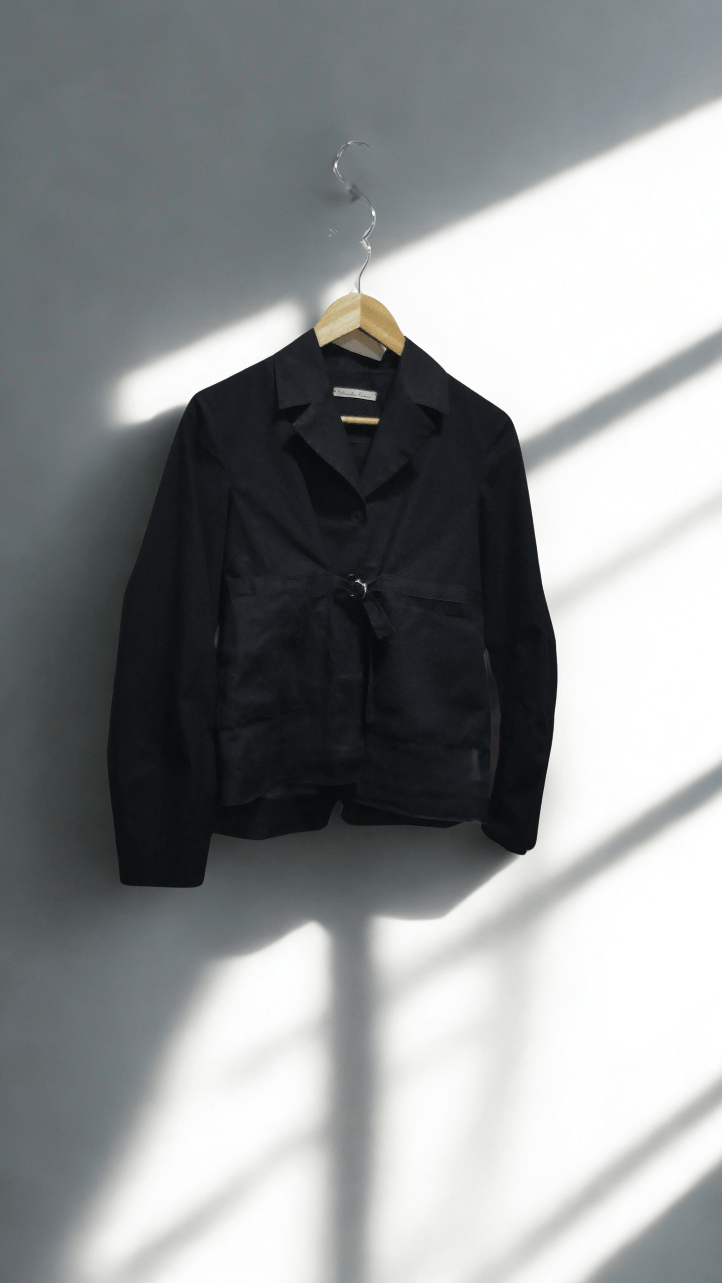 Strapped Easy Jacket — Black - Ariike Ruban Studio