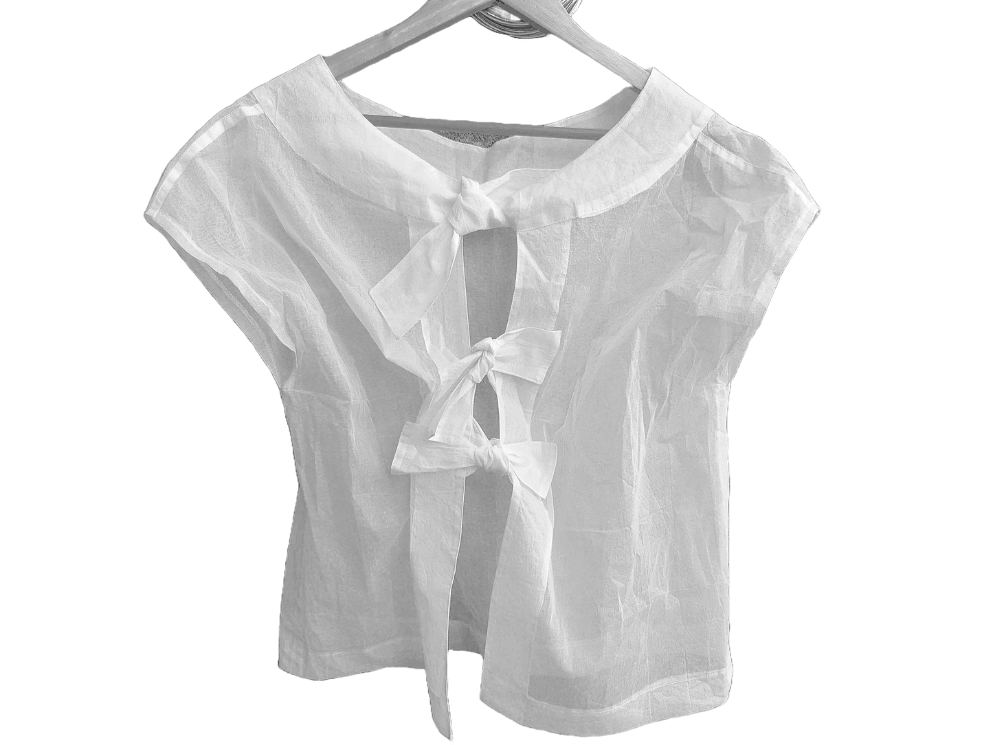 Niamh Top White - Ariike Ruban Studio