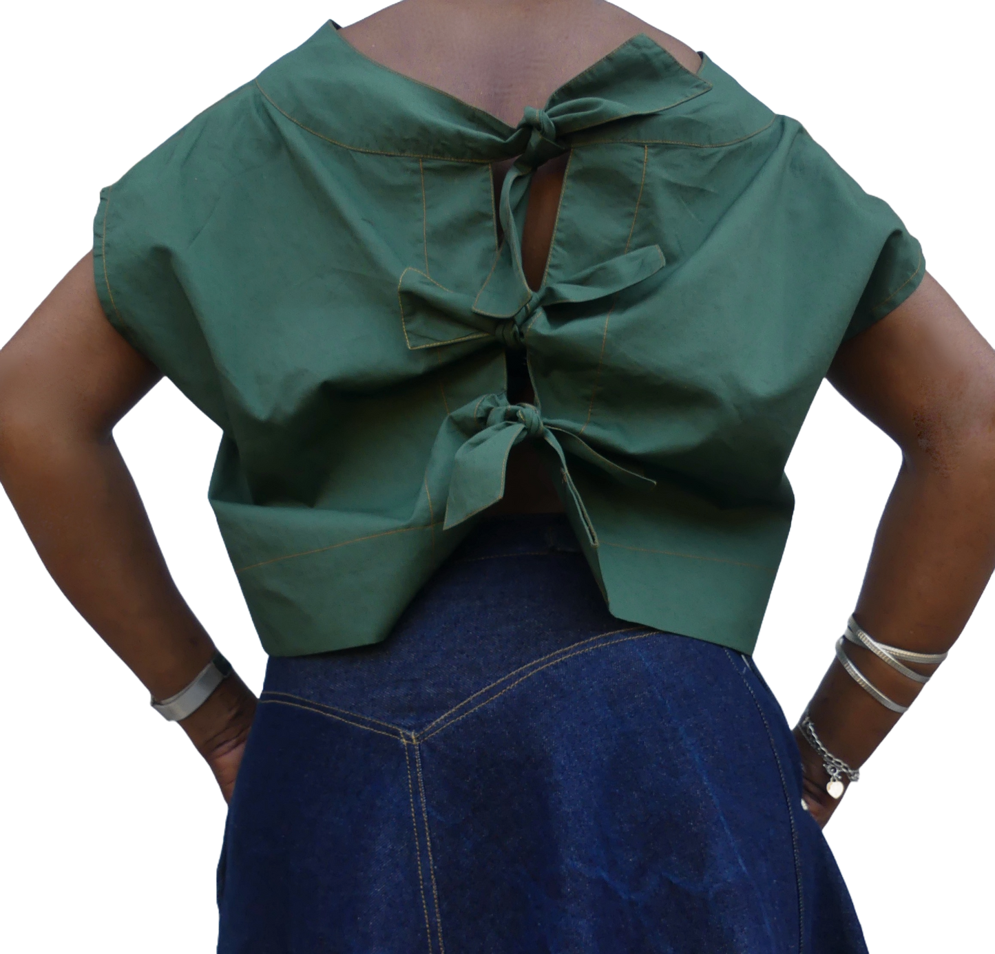 Niamh Top Bottle Green