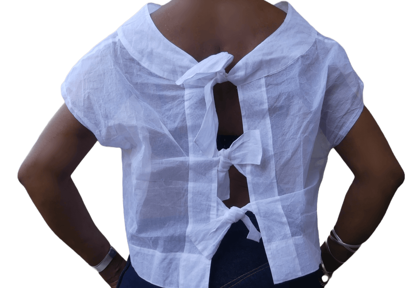 Niamh Top White - Ariike Ruban Studio