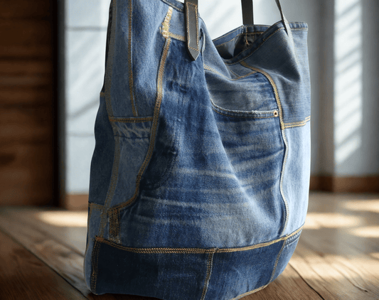 Upcycled Jeans Tote Bag - Ariike Ruban Studio