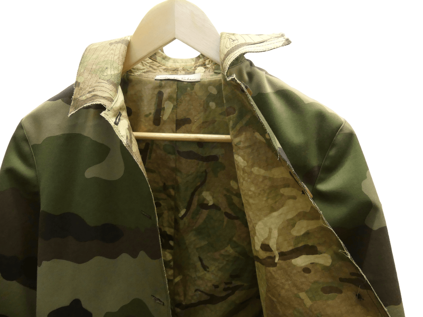 Eko Lined Camo Coat - Ariike Ruban Studio