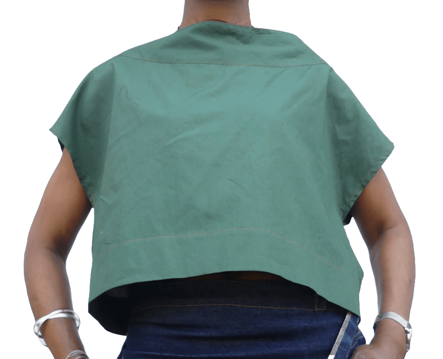 Niamh Top Bottle Green - Ariike Ruban Studio