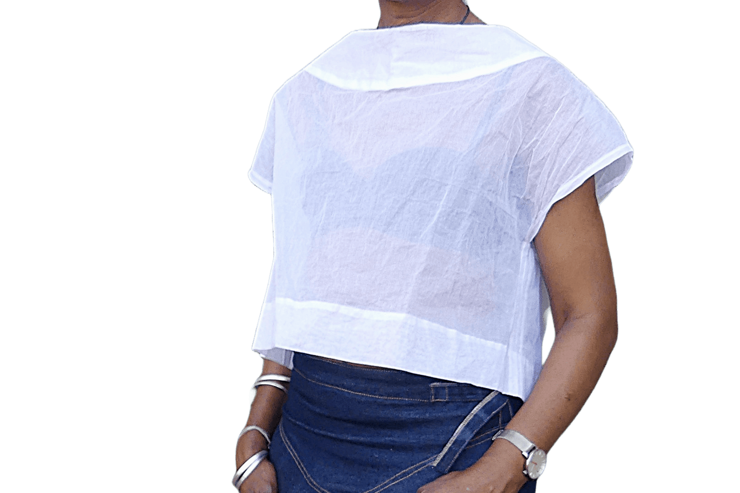 Niamh Top White - Ariike Ruban Studio
