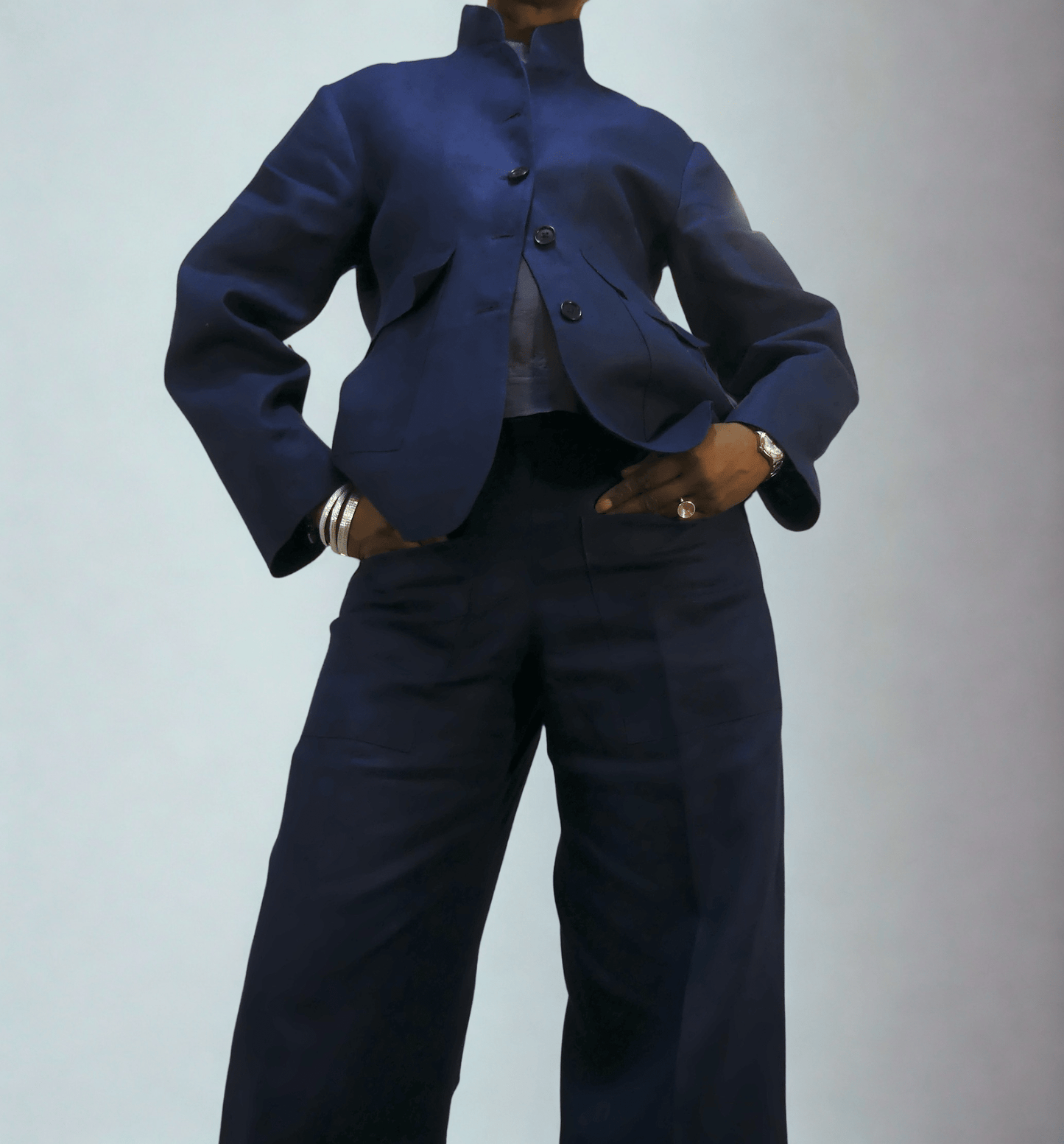 Short Collar Jacket - Ariike Ruban Studio