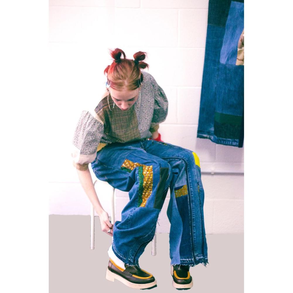 Upcycled Reworked - denim Jeans - Ariike Ruban Studio