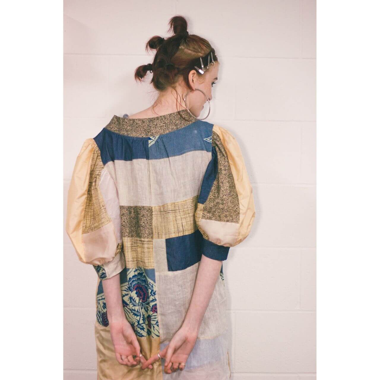 Boho Patchwork Mid Length Dress