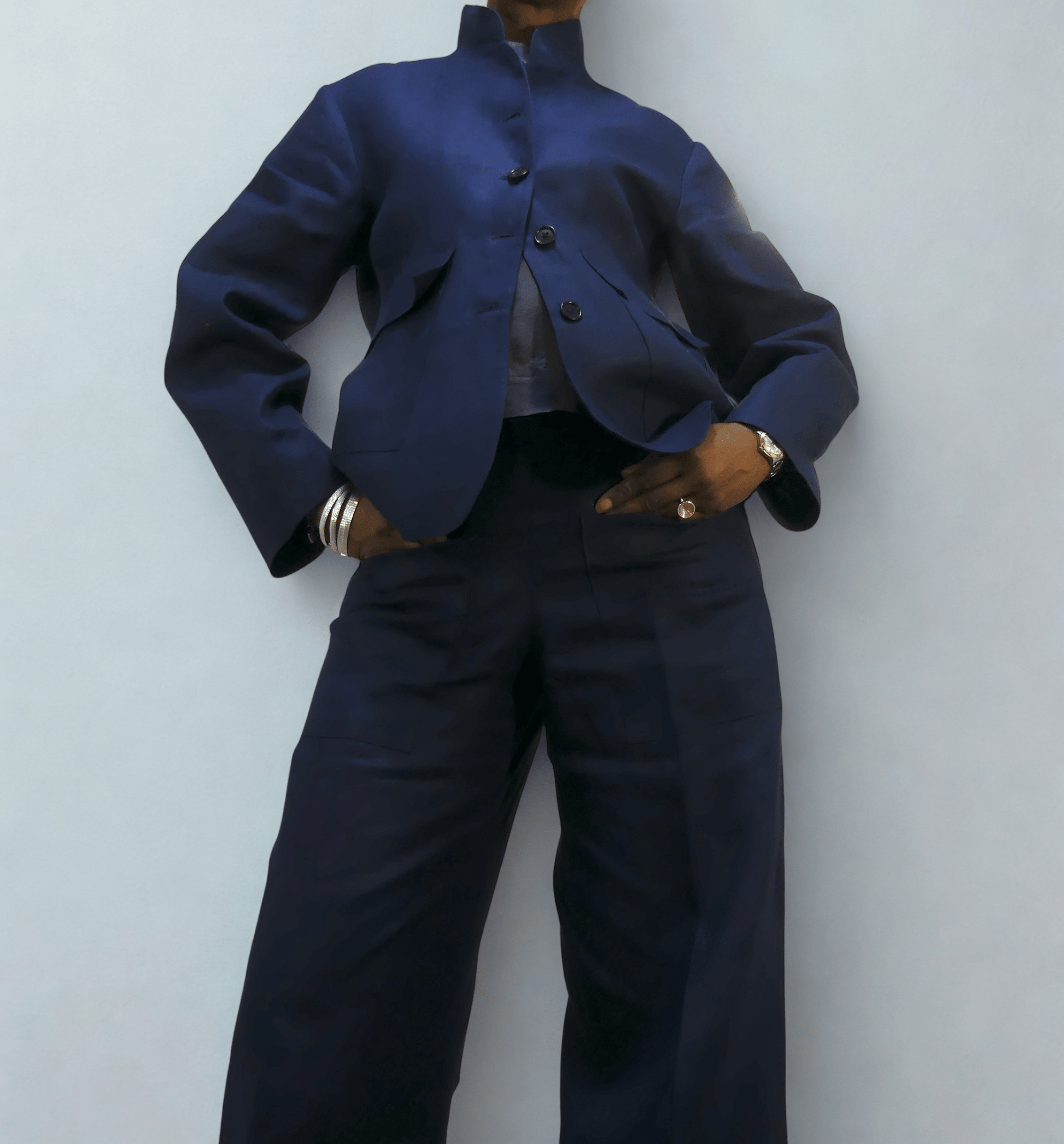 Short Collar Jacket - Ariike Ruban Studio