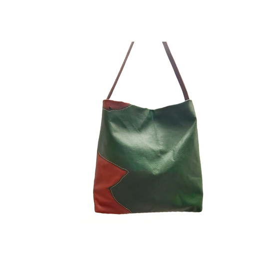 Apo Green And Brown Tote Bag
