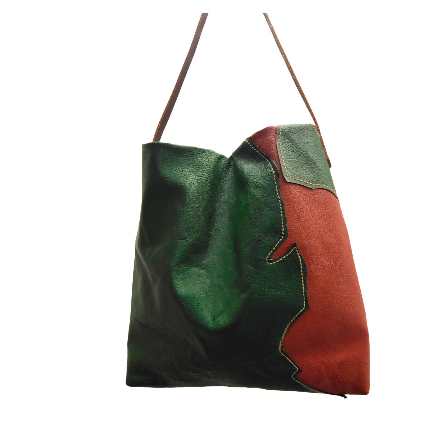 Apo Green And Brown Tote Bag