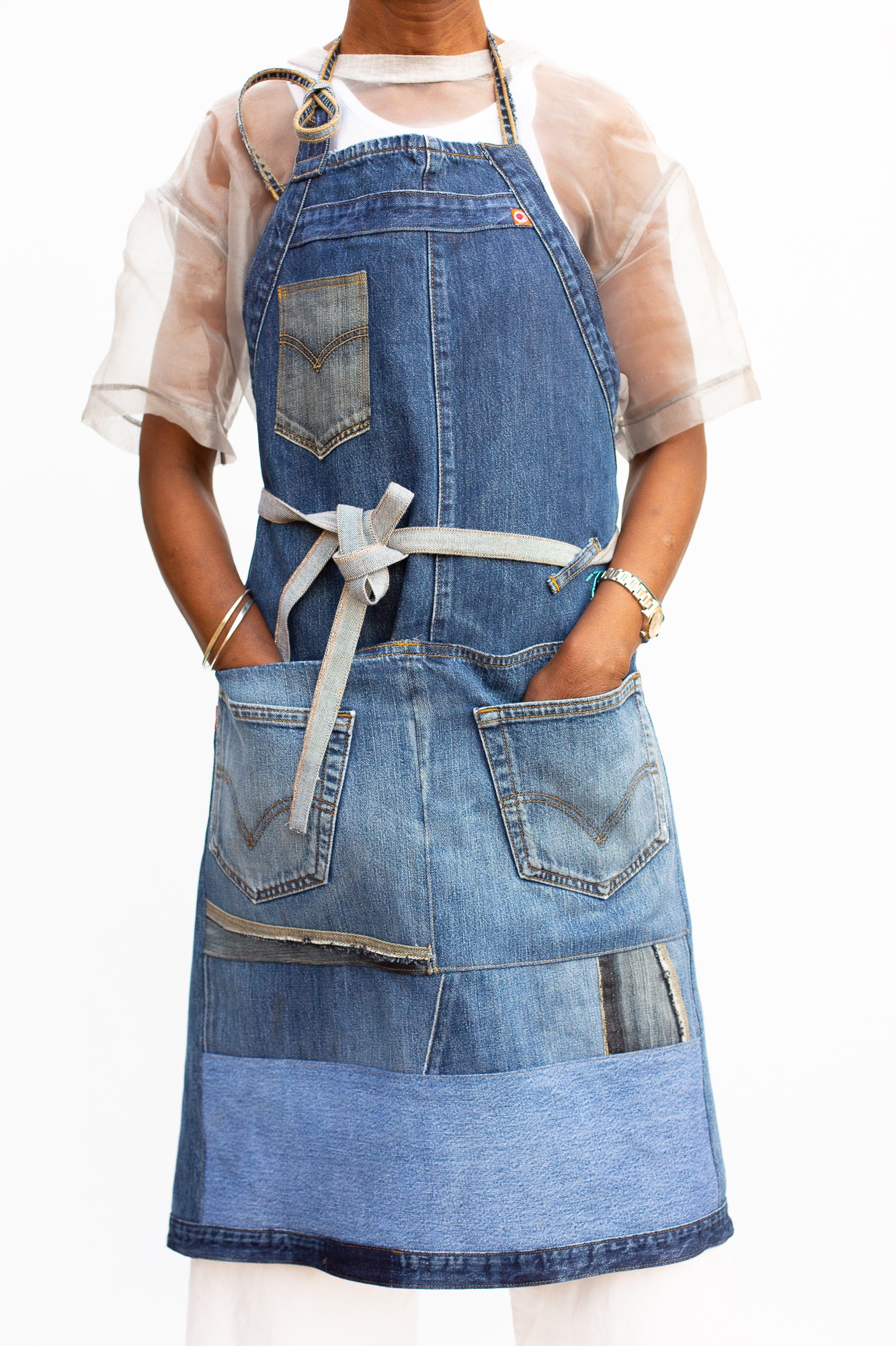 Reworked Denim Aprons - Ariike Ruban Studio