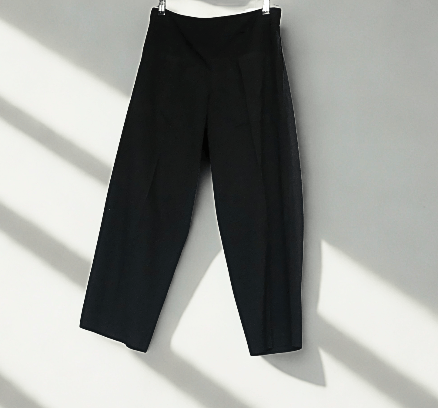 Barrel Trousers – Black Mixed Fibre - Ariike Ruban Studio