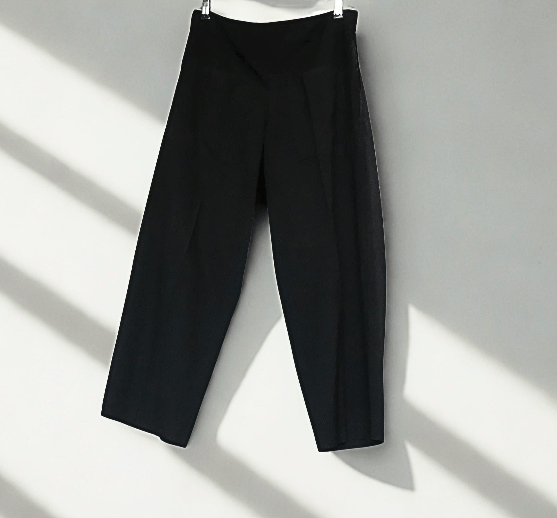 Barrel Trousers – Black Mixed Fibre - Ariike Ruban Studio
