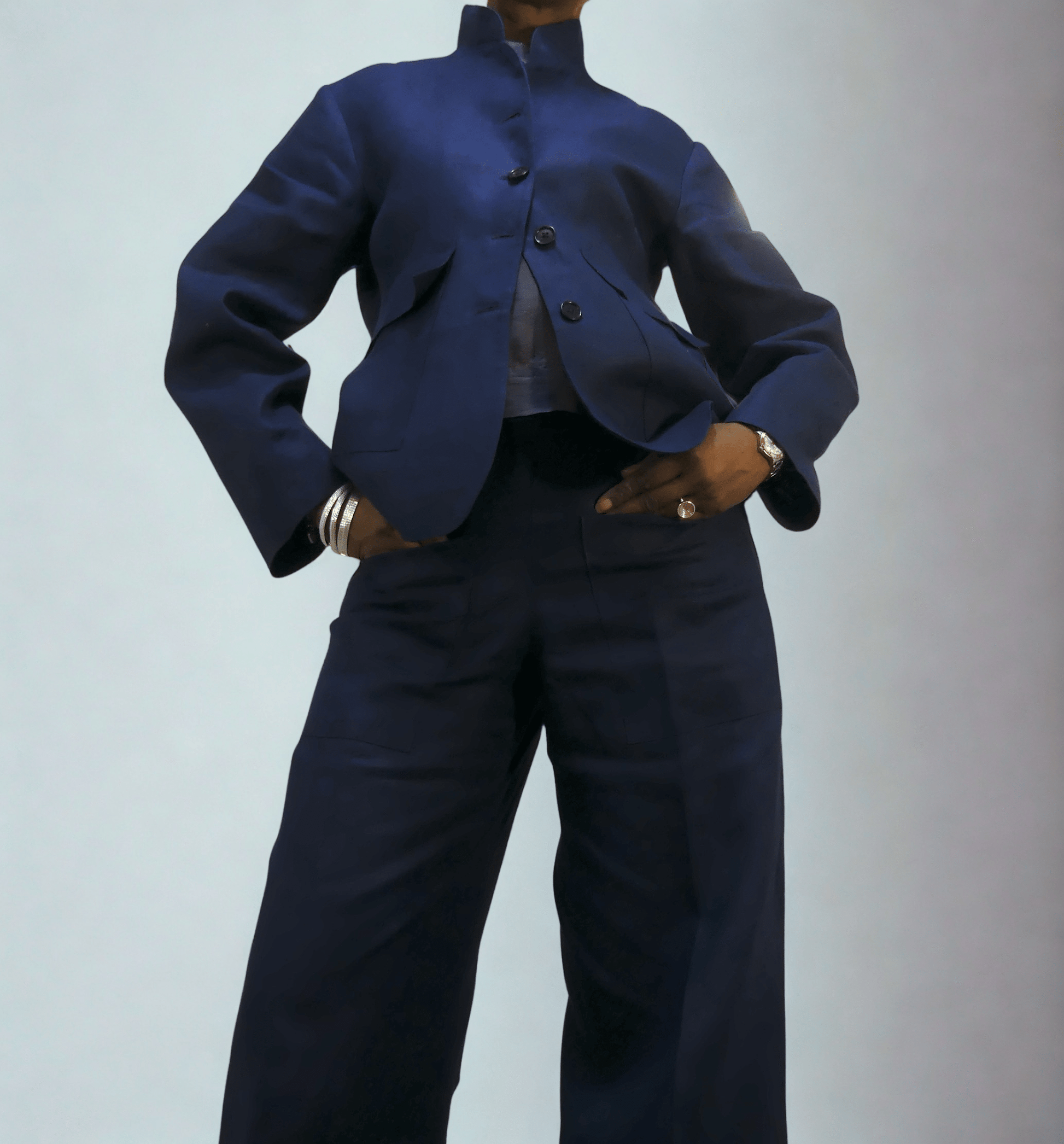 Short Collar Jacket - Ariike Ruban Studio